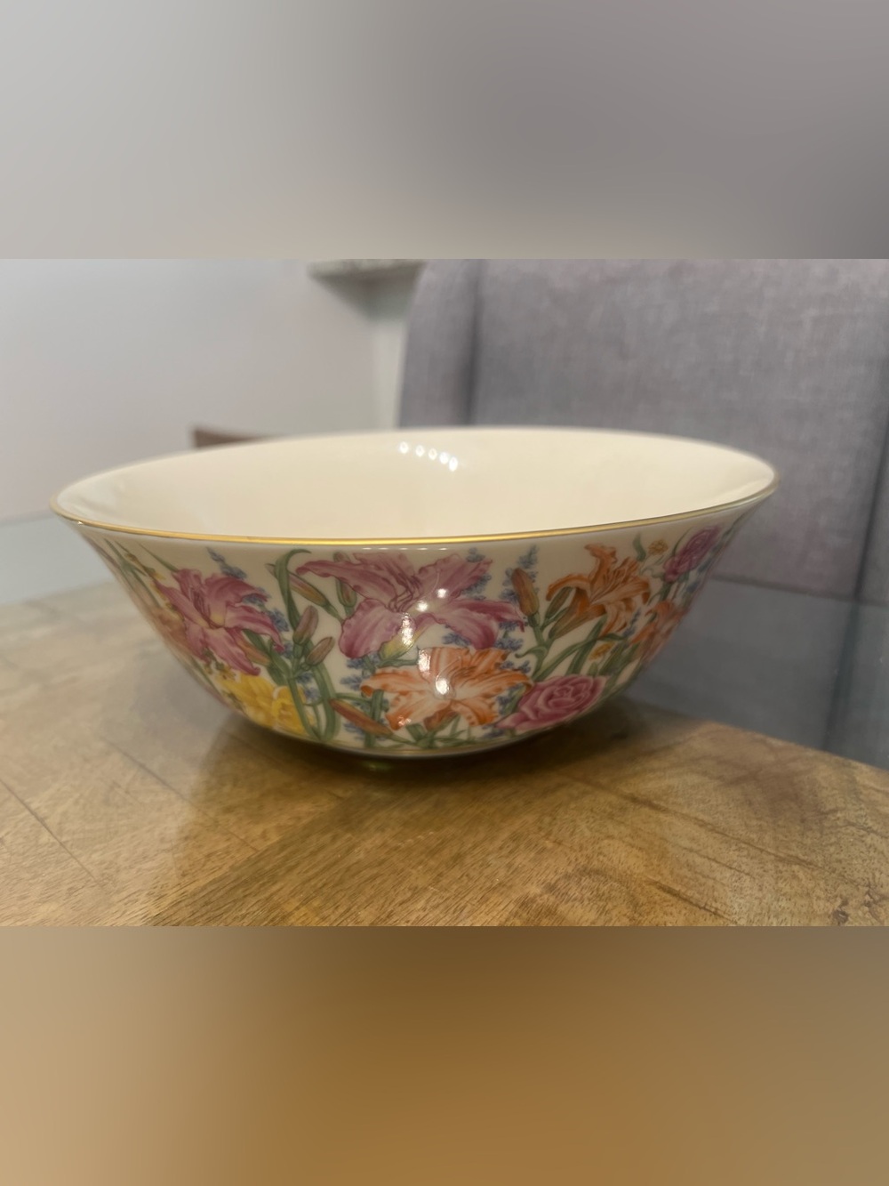 Lenox Flower Blossom serving bowl by Suzanne Clee